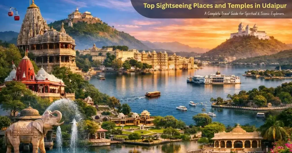 🌸 Top Sightseeing Places and Temples in Udaipur – A Complete Travel Guide for Spiritual & Scenic Explorers