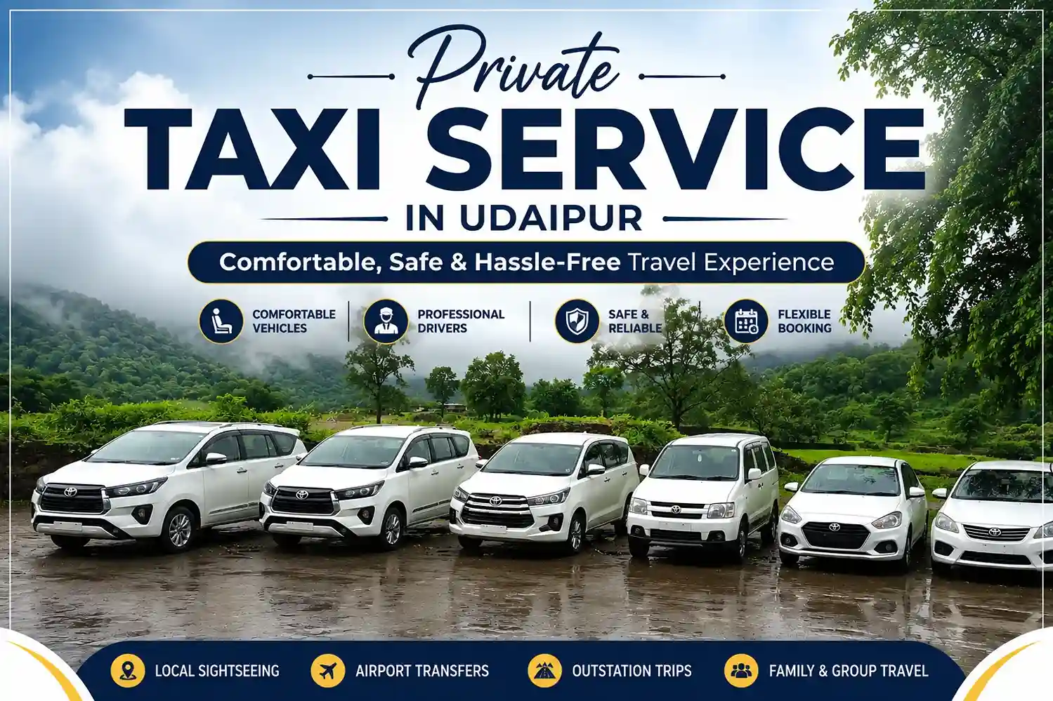 Private Taxi Service in Udaipur – Comfortable, Safe & Hassle-Free Travel Experience