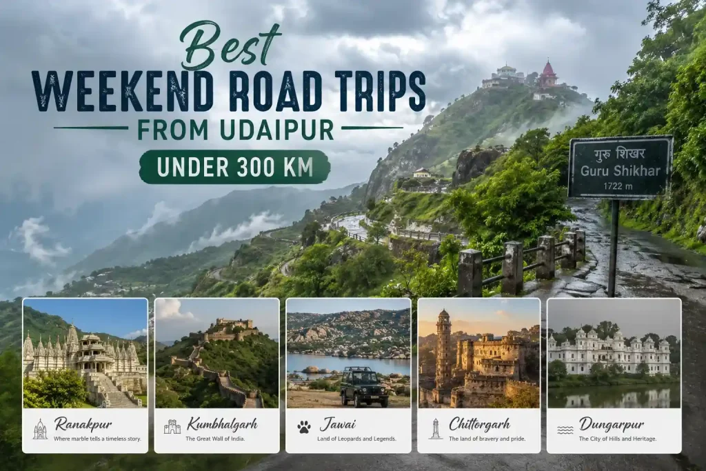 Best Weekend Road Trips from Udaipur Under 300 KM