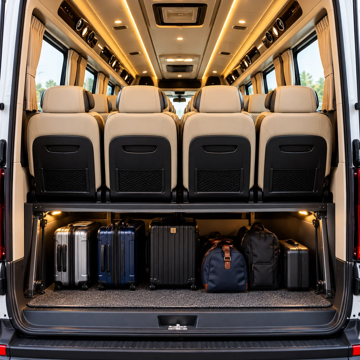Tempo Traveller luggage space